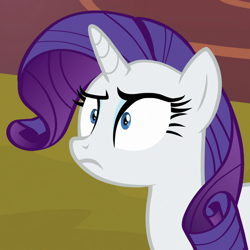 Size: 1080x1080 | Tagged: safe, screencap, rarity, pony, unicorn, dragon dropped, cropped, female, mare, solo