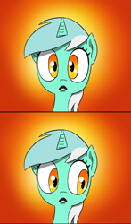 Size: 992x1690 | Tagged: safe, artist:doublewbrothers, edit, lyra heartstrings, pony, unicorn, abstract background, bust, female, mare, solo