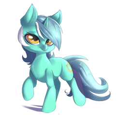 Size: 1600x1520 | Tagged: safe, artist:sourspot, lyra heartstrings, pony, unicorn, chest fluff, cute, female, lyrabetes, mare, raised hoof, solo