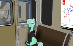 Size: 800x500 | Tagged: safe, artist:subway777, lyra heartstrings, pony, unicorn, fanfic:background pony, 81-717/714, animated, clothes, female, headphones, hoodie, mare, metro, ponies riding trains, russia, russian, sitting, sleeping, solo, subway, the ride never ends, train