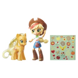 Size: 600x600 | Tagged: safe, applejack, equestria girls, boots, clothes, cowboy hat, denim skirt, doll, equestria girls minis, hat, human ponidox, irl, photo, ponytail, sdcc 2016, self ponidox, skirt, stetson, toy, toys r us