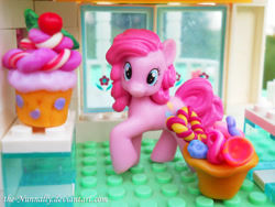 Size: 900x675 | Tagged: safe, artist:the-nunnally, pinkie pie, pony, cupcake, food, irl, photo, solo, toy