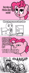 Size: 918x2279 | Tagged: safe, artist:thematrixman, edit, pinkie pie, human, meme, pun, rage comic