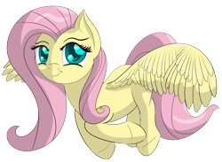 Size: 3727x2725 | Tagged: safe, artist:datapony, fluttershy, pegasus, pony, female, flying, high res, mare, simple background, solo, transparent background