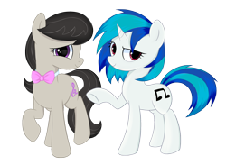 Size: 2758x2018 | Tagged: safe, artist:kas92, dj pon-3, octavia melody, vinyl scratch, earth pony, pony, female, lesbian, scratchtavia, shipping