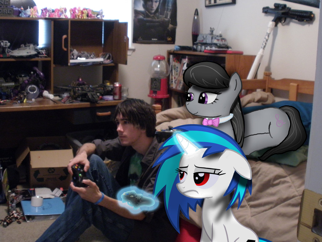 1645525 Safe Artistbrony 327 Dj Pon 3 Octavia Melody Vinyl Scratch Human Gaming Irl