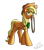 Size: 1600x1803 | Tagged: safe, artist:rulsis, applejack, earth pony, pony, bandana, rope, simple background, solo