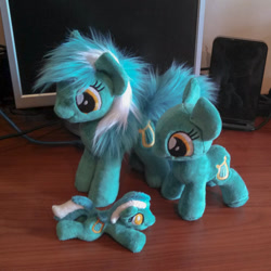 Size: 1200x1200 | Tagged: safe, artist:valmiiki, lyra heartstrings, chibi, cute, irl, lyrabetes, missing horn, photo, plushie, wip