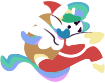 Size: 105x83 | Tagged: artist needed, safe, princess celestia, alicorn, pony, semi-anthro, christmas, clothes, costume, hat, holiday, hoof shoes, picture for breezies, santa costume, santa hat, santa sack, simple background, transparent background