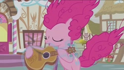 Size: 1920x1080 | Tagged: safe, screencap, pinkie pie, pony, honest apple, guitar