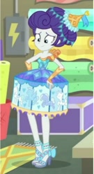 Size: 517x960 | Tagged: safe, edit, screencap, rarity, better together, equestria girls, rollercoaster of friendship, alternate hairstyle, bare shoulders, carousel dress, clothes, cropped, dress, feet, high heels, nail polish, sandals, shoes, solo, toenail polish, toenails