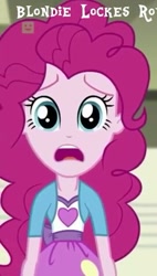 Size: 272x480 | Tagged: safe, screencap, pinkie pie, dance magic, equestria girls, spoiler:eqg specials, clothes, cropped, looking at you, open mouth, sad, solo