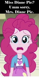Size: 322x635 | Tagged: safe, edit, edited screencap, screencap, pinkie pie, equestria girls, spoiler:eqg specials, cropped, funny, ironic, parody, solo