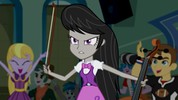 Size: 1280x720 | Tagged: safe, screencap, lavender lace, octavia melody, ringo, scott green, teddy t. touchdown, thunderbass, equestria girls, rainbow rocks, background human