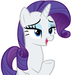 Size: 7178x7534 | Tagged: safe, artist:andoanimalia, rarity, pony, unicorn, dragon dropped, absurd resolution, female, mare, open mouth, raised hoof, simple background, solo, transparent background, underhoof, vector