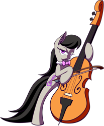 Size: 4135x5000 | Tagged: safe, artist:pajama-ham, octavia melody, earth pony, pony, absurd resolution, cello, musical instrument, simple background, solo, transparent background