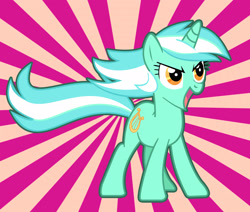 Size: 2550x2166 | Tagged: safe, artist:marelynmayhem, lyra heartstrings, pony, unicorn, abstract background, female, horn, mare, solo