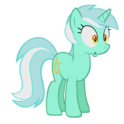 Size: 5686x5686 | Tagged: dead source, safe, artist:cottonbby, lyra heartstrings, pony, unicorn, absurd resolution, shocked, simple background, solo, surprised, transparent background, vector