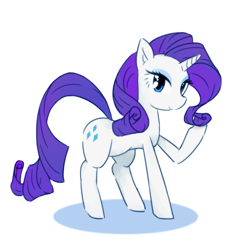 Size: 3944x4229 | Tagged: safe, artist:akainu_pony, rarity, pony, unicorn, cute, female, high res, mare, pixiv, raribetes, simple background, solo, white background