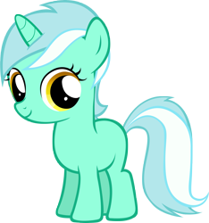 Size: 2895x3096 | Tagged: safe, artist:moongazeponies, lyra heartstrings, pony, unicorn, blank flank, filly, simple background, smiling, solo, transparent background, vector, younger