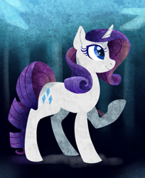 Size: 675x829 | Tagged: safe, artist:dragonfruitdarigan, part of a set, rarity, pony, unicorn, cutie mark, female, mare, raised hoof, smiling, solo