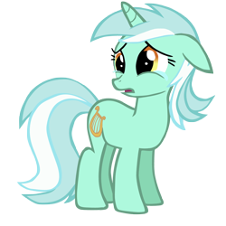Size: 5000x5000 | Tagged: safe, artist:mcawesomebrony, lyra heartstrings, absurd resolution, sad, simple background, solo, transparent background, vector