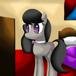 Size: 1100x1100 | Tagged: safe, artist:king-sombrero, octavia melody, earth pony, pony, detailed background, female, mare, solo