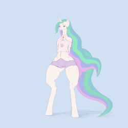 Size: 1600x1600 | Tagged: safe, artist:august, princess celestia, alicorn, pony, anatomically incorrect, female, solo