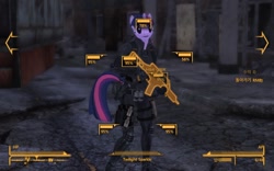 Size: 1200x750 | Tagged: safe, derpibooru import, screencap, twilight sparkle, 3d, chinese stealth armor, fallout, fallout: new vegas, g36, g36k, game, korean, v.a.t.s.