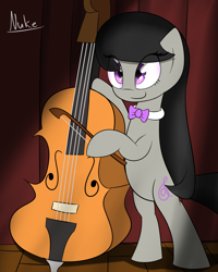 Size: 2000x2500 | Tagged: safe, artist:nuke928, octavia melody, earth pony, pony, cello, musical instrument, stage