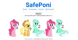 Size: 960x497 | Tagged: safe, screencap, applejack, lyra heartstrings, pinkie pie, earth pony, pony, unicorn, female, mare