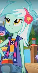 Size: 328x624 | Tagged: safe, screencap, lyra heartstrings, equestria girls, legend of everfree, camp fashion show outfit, cropped