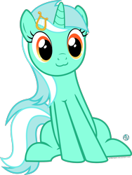 Size: 1818x2423 | Tagged: safe, artist:arifproject, lyra heartstrings, pony, :3, cute, lyrabetes, simple background, sitting, sitting catface meme, solo, transparent background, vector