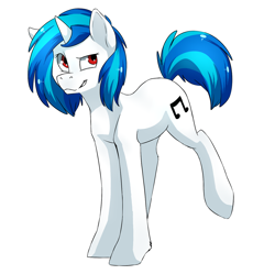 Size: 1280x1273 | Tagged: safe, artist:risu-nya, dj pon-3, vinyl scratch, pony, unicorn, female, horn, mare, solo