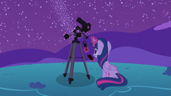 Size: 3277x1843 | Tagged: safe, artist:thorinair, derpibooru import, twilight sparkle, twilight sparkle (alicorn), alicorn, pony, astronomy, astrophotography, camera, equipment, female, folded wings, hill, iphone, looking up, magic, mare, mount, mountain, night, phone, science, sitting, sky, smartphone, smiling, solo, stargazing, stars, svg, telekinesis, tripod, vector