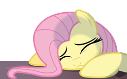 Size: 4800x3000 | Tagged: safe, artist:s.guri, fluttershy, pegasus, pony, boutique depression, cute, eyes closed, female, mare, sad, shyabetes, simple background, solo, tired, transparent background, vector