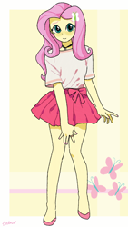 Size: 720x1280 | Tagged: safe, artist:leone di cielo, fluttershy, equestria girls, cute, looking at you, ring, shyabetes, solo