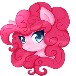 Size: 1012x1012 | Tagged: safe, artist:tuxisthename, pinkie pie, earth pony, pony, bust, portrait, simple background, solo, white background