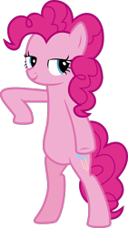 Size: 1697x3001 | Tagged: safe, artist:uponia, pinkie pie, pony, .svg available, bipedal, female, fresh princess and friends' poses, fresh princess of friendship, lidded eyes, mare, pose, simple background, solo, the fresh prince of bel-air, transparent background, underhoof, vector