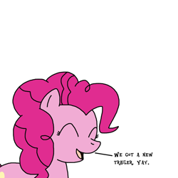 Size: 1024x1024 | Tagged: safe, artist:marcospower1996, artist:mega-shonen-one-64, pinkie pie, pony, my little pony: the movie, simple background, solo, white background
