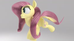 Size: 1920x1080 | Tagged: safe, artist:jonlo84, fluttershy, pegasus, pony, 3d, solo