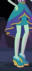 Size: 168x373 | Tagged: safe, screencap, lyra heartstrings, equestria girls, legend of everfree, clothes, cropped, crystal gala, dress, high heels, hips, legs, pictures of legs, solo