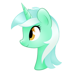 Size: 1280x1280 | Tagged: safe, artist:orcakisses, part of a set, lyra heartstrings, pony, unicorn, bust, portrait, profile, simple background, smiling, solo, transparent background