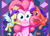 Size: 987x717 | Tagged: safe, artist:noupu, pinkie pie, rarity, pony, unicorn, the saddle row review, :i, angel rarity, cheek squish, devil rarity, duality, looking at you, shoulder angel, shoulder devil, squishy cheeks