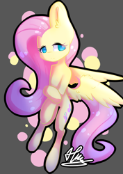 Size: 4133x5845 | Tagged: safe, artist:ophake, fluttershy, pegasus, pony, abstract background, absurd resolution, bipedal, crossed hooves, female, mare, signature, solo