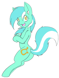 Size: 1471x1956 | Tagged: safe, alternate version, artist:larrykitty, lyra heartstrings, pony, cutie, missing horn, plot, simple background, smiling, solo, transparent background