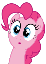 Size: 2759x3809 | Tagged: safe, artist:sketchmcreations, pinkie pie, pony, not asking for trouble, :o, open mouth, simple background, solo, transparent background, vector