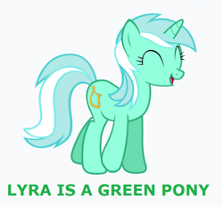 Size: 702x652 | Tagged: safe, lyra heartstrings, pony, unicorn, captain obvious, eyes closed, female, mare, open mouth, simple background, smiling, solo, transparent background, truth