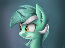 Size: 2000x1500 | Tagged: safe, artist:atlas-66, lyra heartstrings, pony, unicorn, female, looking at something, mare, shocked, solo