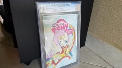 Size: 4032x2268 | Tagged: safe, artist:amy mebberson, idw, fluttershy, pegasus, pony, comic, cover, cover art, female, mare, rough draft, solo